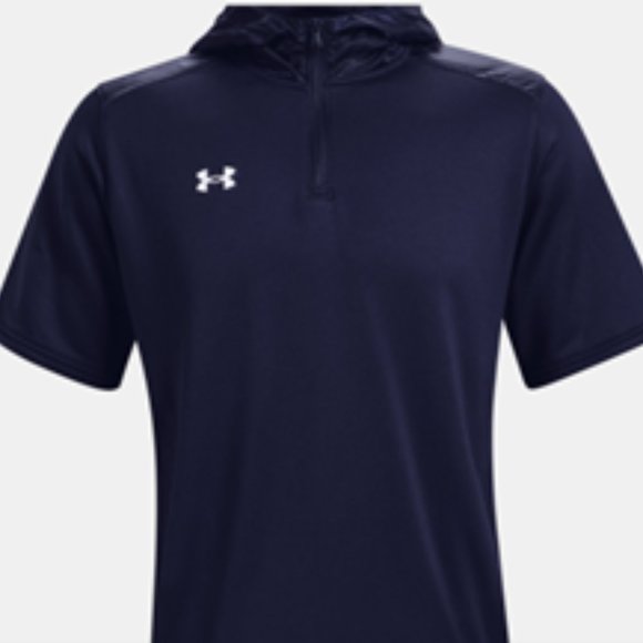 Men's UA Command Short Sleeve Hoodie - 1360690-410 - NOTRE DAME - Picture 3 of 3